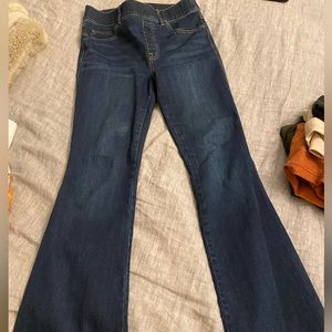 EUC: Spanx M flare jeans in Midnight Indigo
